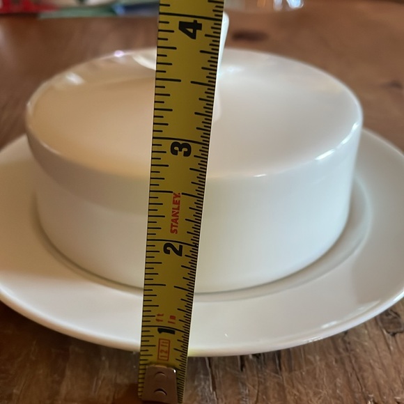 Beautiful White German Made Butter Dish - Picture 7 of 10